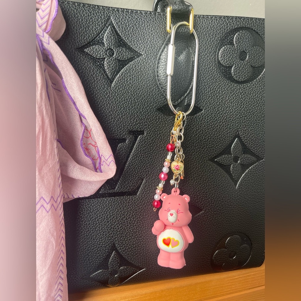 Handmade Care Bear Bag Charm